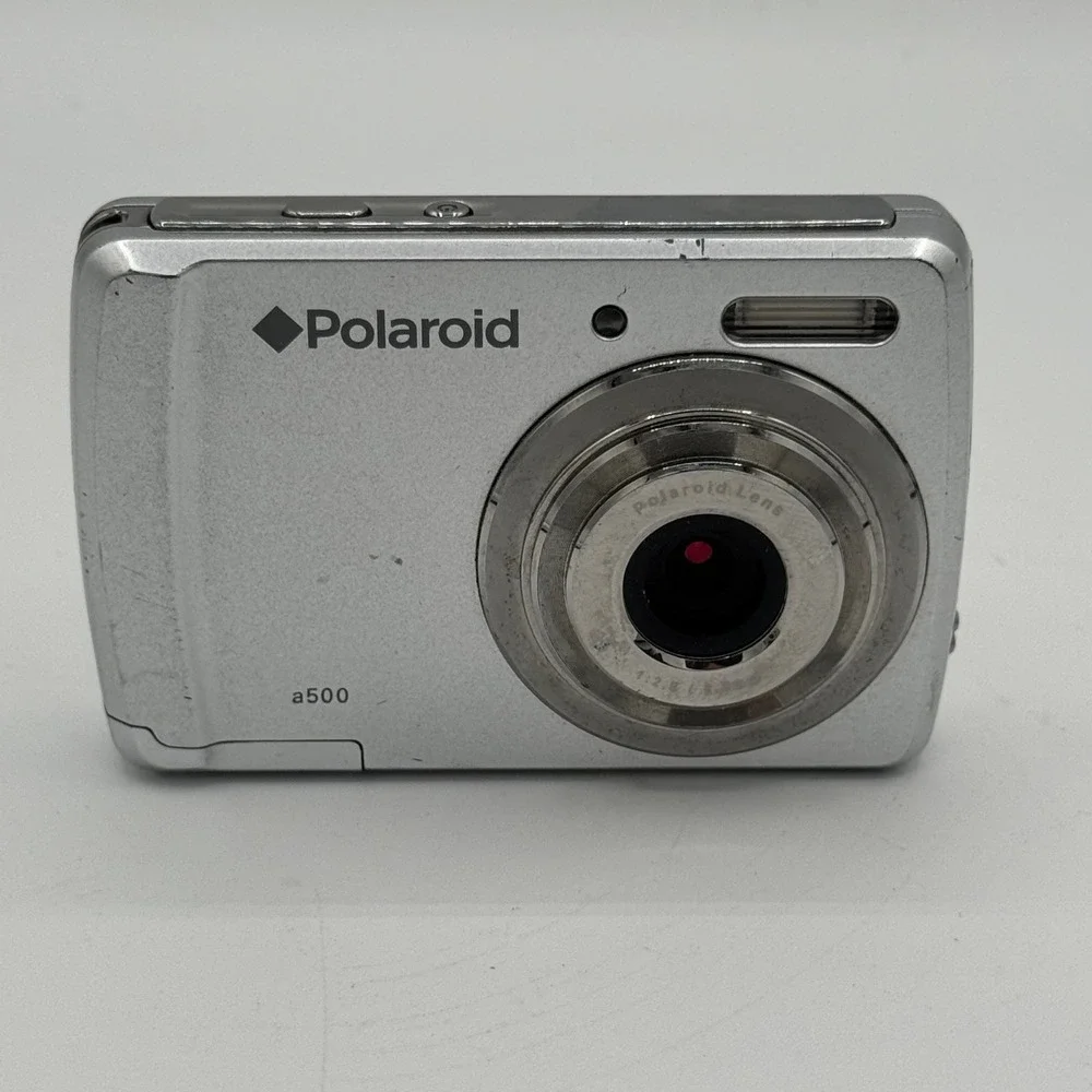 Polaroid a500 Digital Camera Silver 5.0MP Compact Point and Shoot with 16GB SD